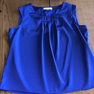 Blue dressy top